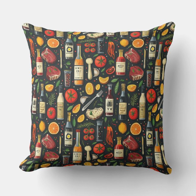 Grillgerichte, Grillgerichte, Steaks, ga Kissen (Vorderseite)