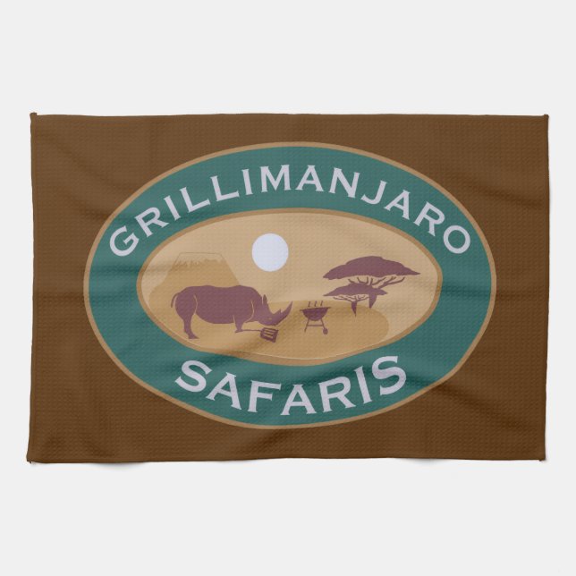 Grillimanjaro Küchentuch (Horizontal)