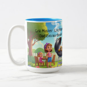 Grillin’ & Chillin’ Personalisierte Tasse des Vate
