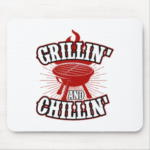 Grillin und Chillin - 4. Juli Hamburger Grilli Mousepad