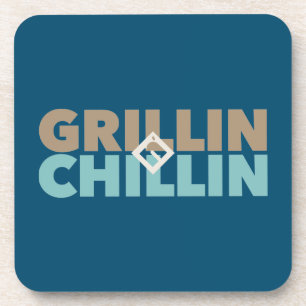 Grillin' und Chillin' Getränkeuntersetzer