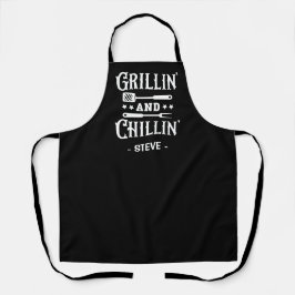 Grillin und Chillin GRILLEN Schürze