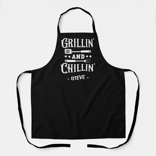 Grillin und Chillin GRILLEN Schürze (Vorderseite)