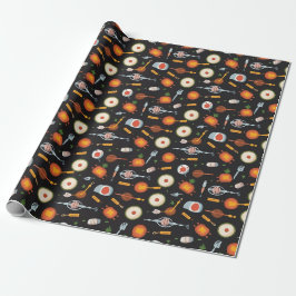 Grillin' und Chillin' Muster Geschenkpapier