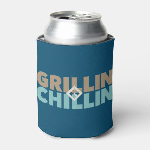 Grillin' und Chillin' Personalisiert Dosenkühler