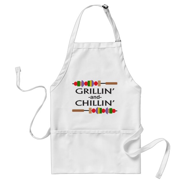 Grillin und Chillin Schürze (Vorne)
