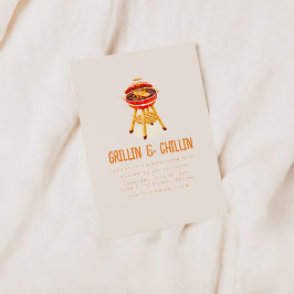 Grillin und Chilling Summer Backyard GRILLEN Einladung