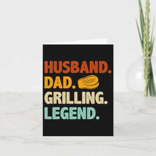 Grilling Grillen Father Funny Husband Grill Vater Karte