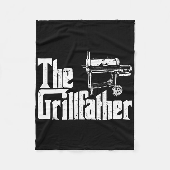 Grilling Smoker And Grill Chef Grillfather Grilled Fleecedecke (Vorderseite)