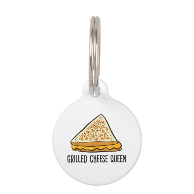Grillkäse Queen Funny Grilled Cheese Haustiermarke (Vorderseite)