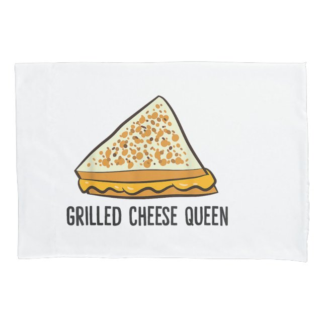Grillkäse Queen Funny Grilled Cheese Kissenbezug (Vorderseite)