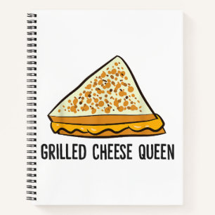 Grillkäse Queen Funny Grilled Cheese Notizbuch