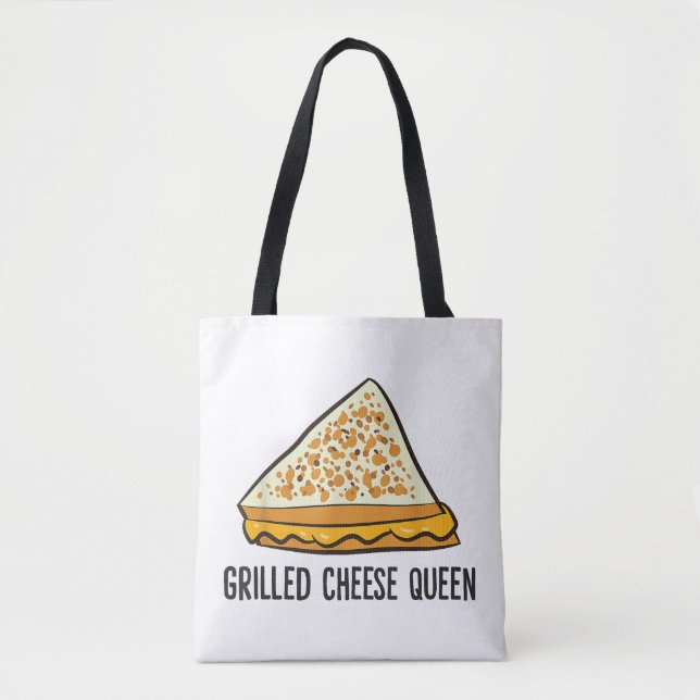Grillkäse Queen Funny Grilled Cheese Tasche (Vorderseite)