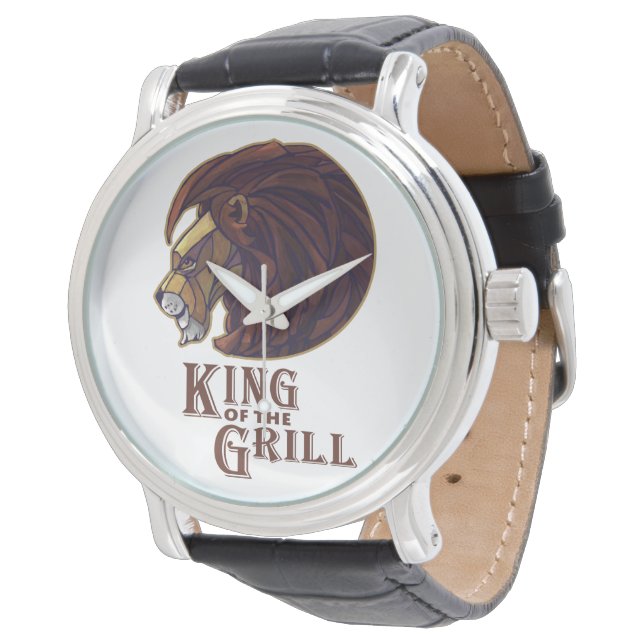 Grillkönig Armbanduhr (Schrägansicht)