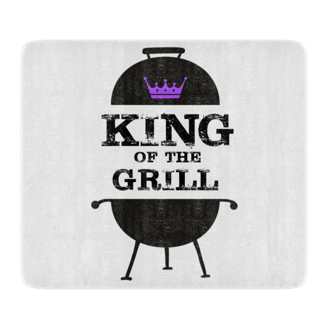 Grillkönig, Lila schwarze Krone Schneidebrett (Vorderseite)