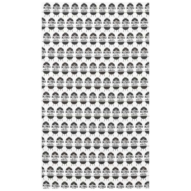 Grillkönig, Schwarz-weiße Krone Tischdecke (Vorderseite)