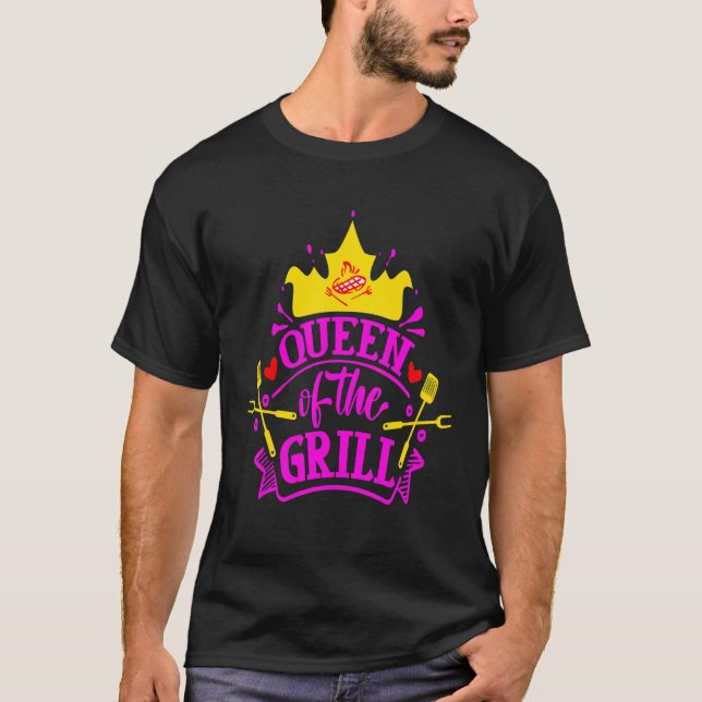 Grillkönigin T-Shirt (Vorderseite)