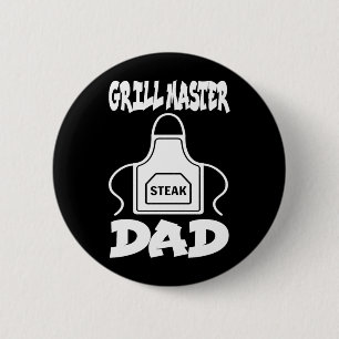 Grillmaster Dad Bbq Grill Barbecue Smoker Fleisch Button