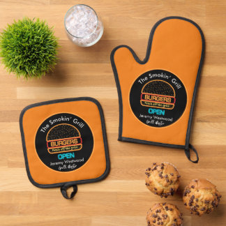 Grillmaster-Grillen-GRILLEN Ofenhandschuh & Topflappen-Set