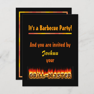 Grillmaster-Party Einladung (NameI
