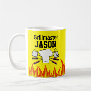 Grillmaster Personalisiert Coffee Tasse Vater Gesc