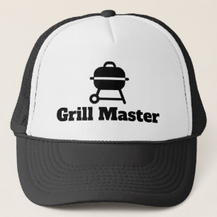 Grillmasterhut für den Koch am GRILLEN Party Truckerkappe