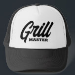 Grillmasterhut für GRILLEN Party Koch Truckerkappe<br><div class="desc">Grill Master LKW Hut für GRILLEN Party Koch. Maßgeschneiderte schwarz-weiße Baseballkappe mit Schrifttyp. Stilvolle Handschrift für Grillmeister. Erhältlich in coolen Farben. Fügen Sie optional Ihren eigenen humorvollen Text hinzu. Spaß Sommer Geburtstag Geschenk Idee für Vater,  Mann,  Freund,  Onkel,  Opa,  Freund,  Bos,  Mitarbeiter,  Kollegen,  Rentner etc.</div>