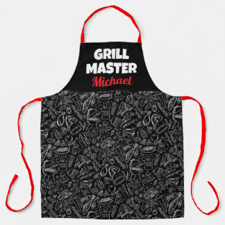 Grillmeister BBQ Foodie Männer Papa Ehemann Schürze