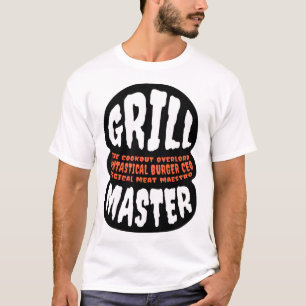 Grillmeister BBQ Papa Zitat Burger Grillen Cookout T-Shirt