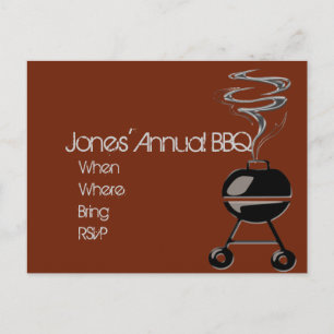 Grillmeister... Einladungspostkarte