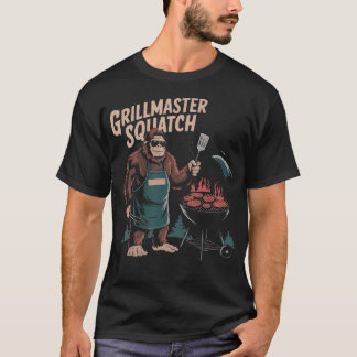 Grillmeister Sasquatch BBQ-Liebhaber Lustiges Gril T-Shirt