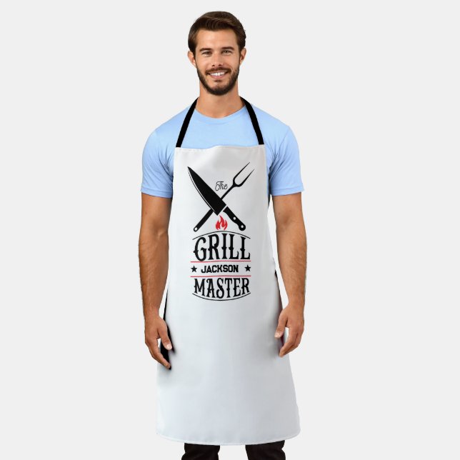 Grillmeister Schürze (Getragen)