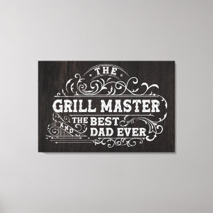 Grillmeister und bester Vater aller Zeiten Väter S Leinwanddruck