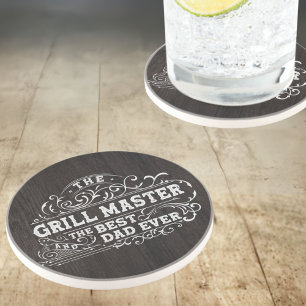 Grillmeister und bester Vater aller Zeiten Vaterta Getränkeuntersetzer