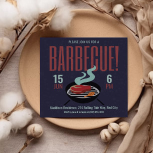 Grillparty Barbecue-Party Einladung