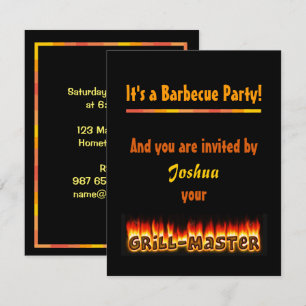 Grillparty-Einladung von Grillmaster (name) Einladung
