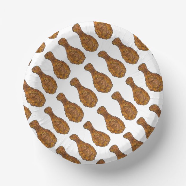 Grillrestaurant "Fricken Leg Drumstick Cookout" Pappteller (Vorderseite)