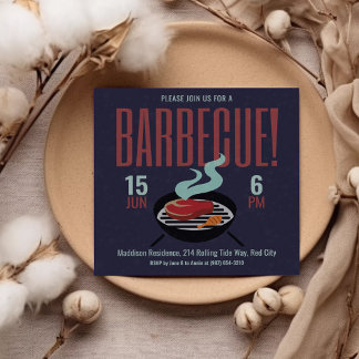 Grillrestaurant-Party Einladung