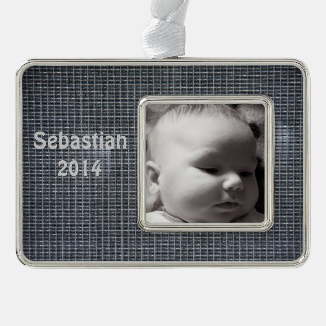 Grilltuch Rahmen-Ornament Silber (Vorderseite)