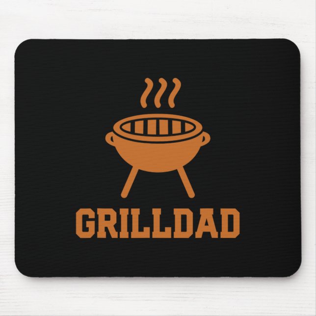 Grillvater Barbecue Grill Daddy Master Bbq Smoker  Mousepad (Vorne)