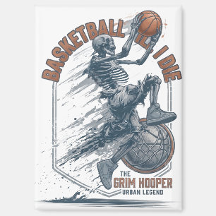 Grim Hooper Skelett Basketball Stadtlegende Magnet