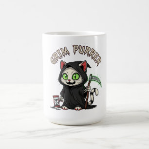 Grim Purrer Halloween Cat Kaffeetasse