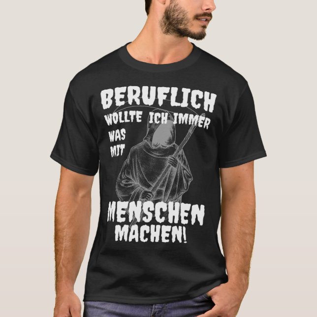 Grim Reaper Professional Was With Menschen Black H T-Shirt (Vorderseite)