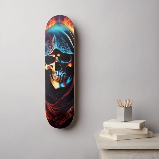 Grim Reaper Skateboard (Wandkunst)