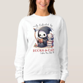 Grim Sensenmann Book Lover, Custom Book Club Sweatshirt