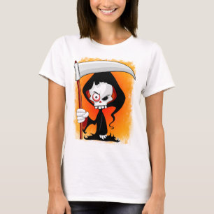 Grim Sensenmann Creepy Funny Cartoon T-Shirt