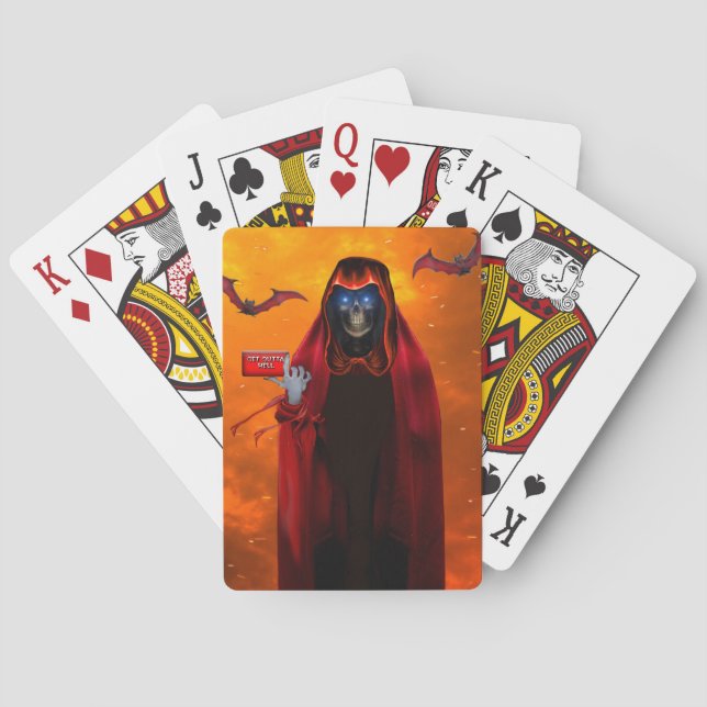 GRIM SENSENMANN GIPFELS SPIELKARTEN (Rückseite)