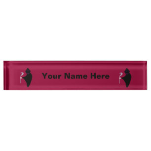 Grim Sensenmann Halloween Custom Desk Namplate Namensplakette