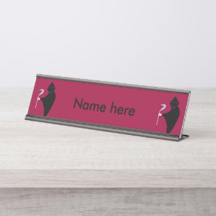 Grim Sensenmann Halloween Custom Desk Sign Schreibtischnamensplakette