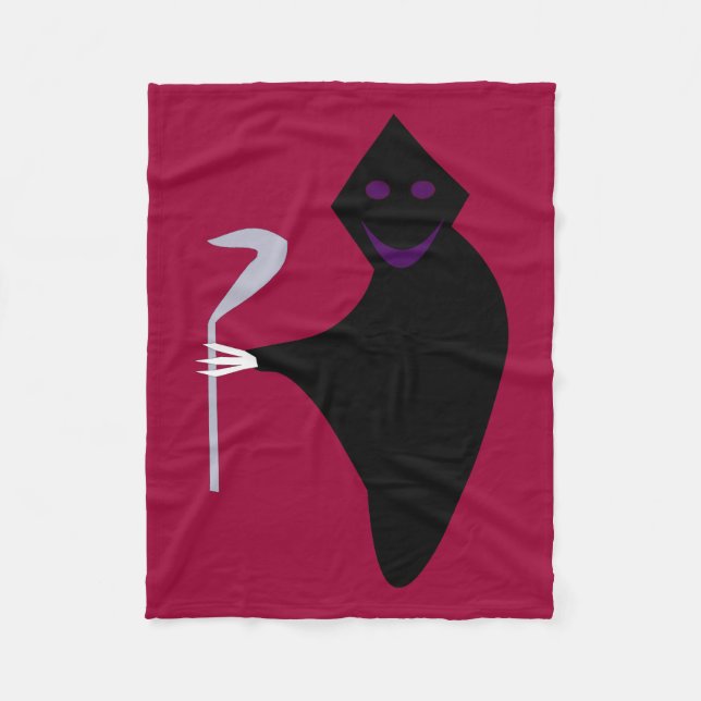 Grim Sensenmann Halloween Fleece Blanket (Vorderseite)